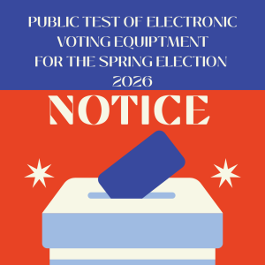 Notice of Public Test - Spring Election 2026